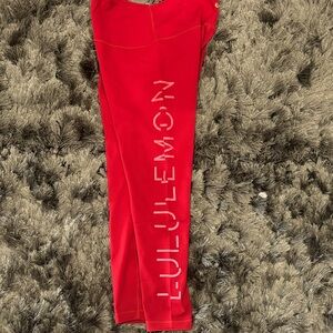 lululemon athletica Red Leggings